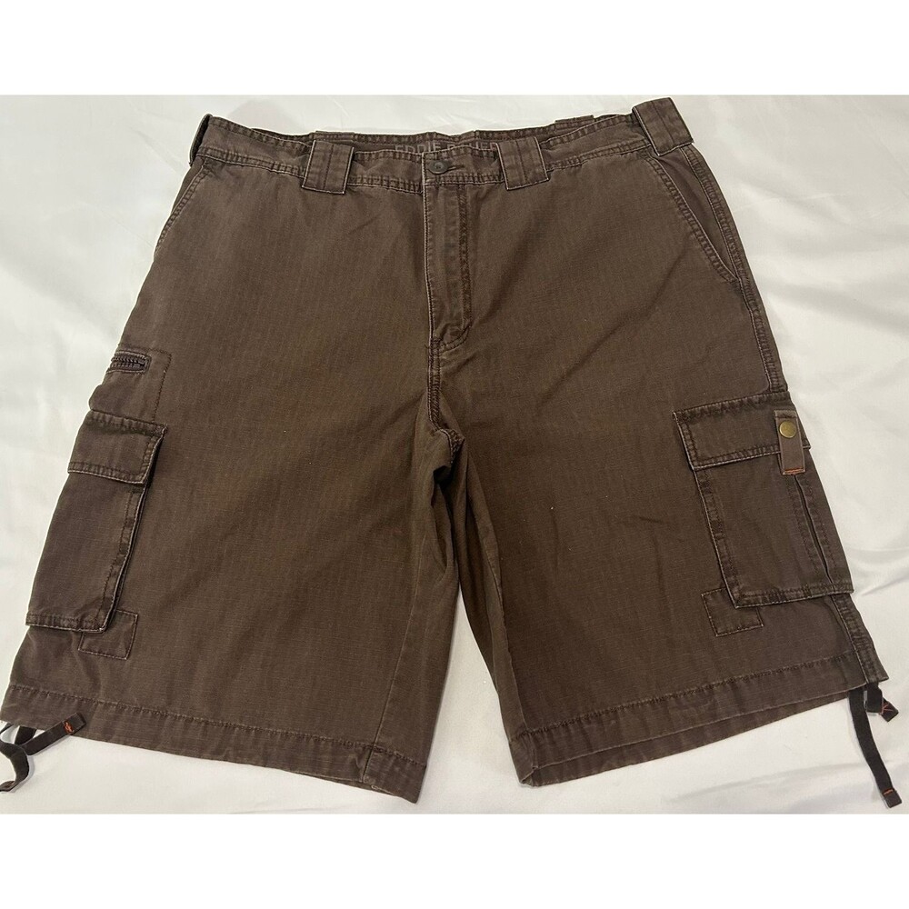 Men’s Eddie Bauer Cargo Outdoor Casual Shorts Size 38 Brown.